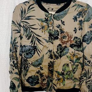 Floral Bomber Jacket